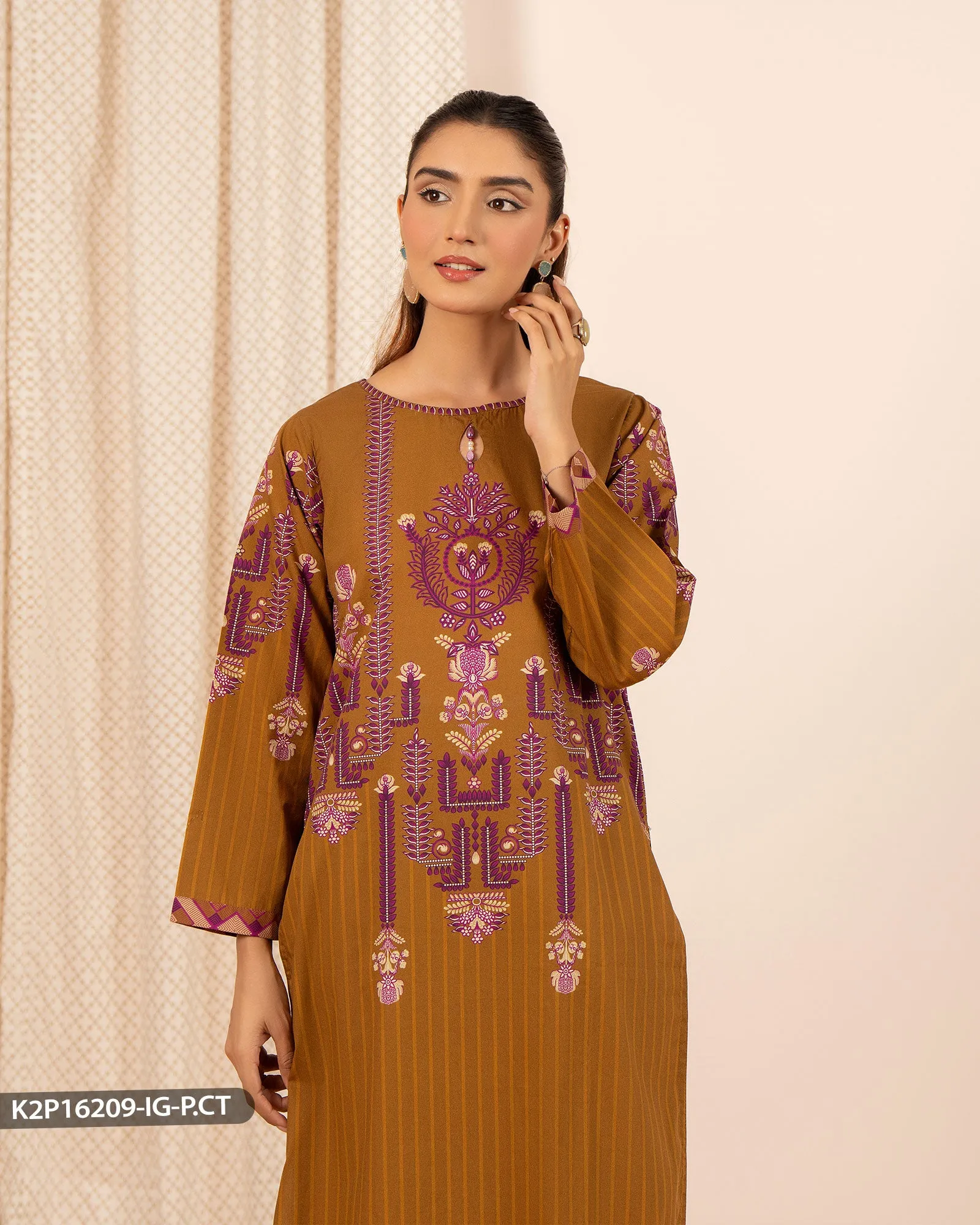 2 Piece Poplin Cotton Suit | 16209-IG-P.CT