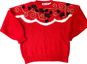 '80’s Beaded and Embellished Sweater by Western Connection