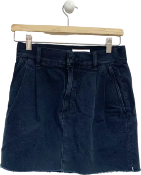 Agolde Black Becker Denim Skirt Crushed W24