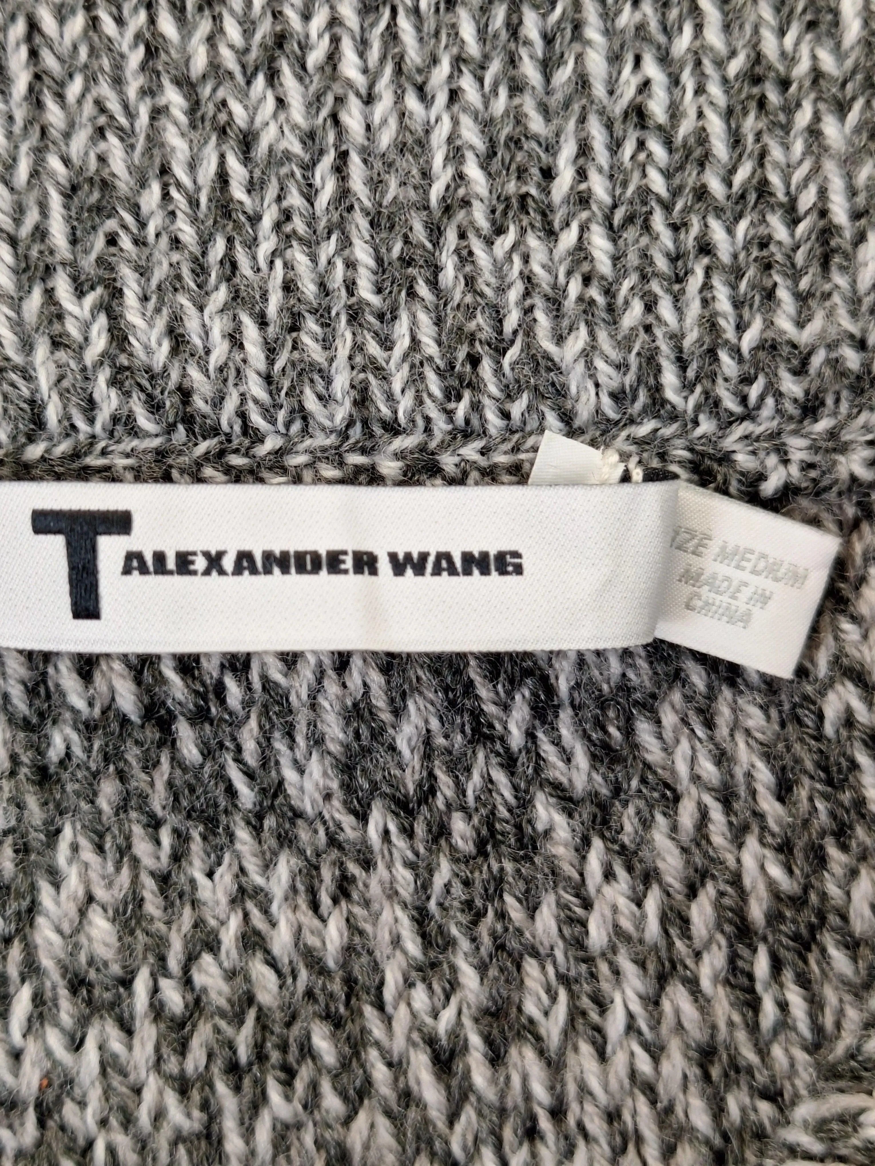 Alexander Wang Stylish Wool Stretch Mini Skirt Size M