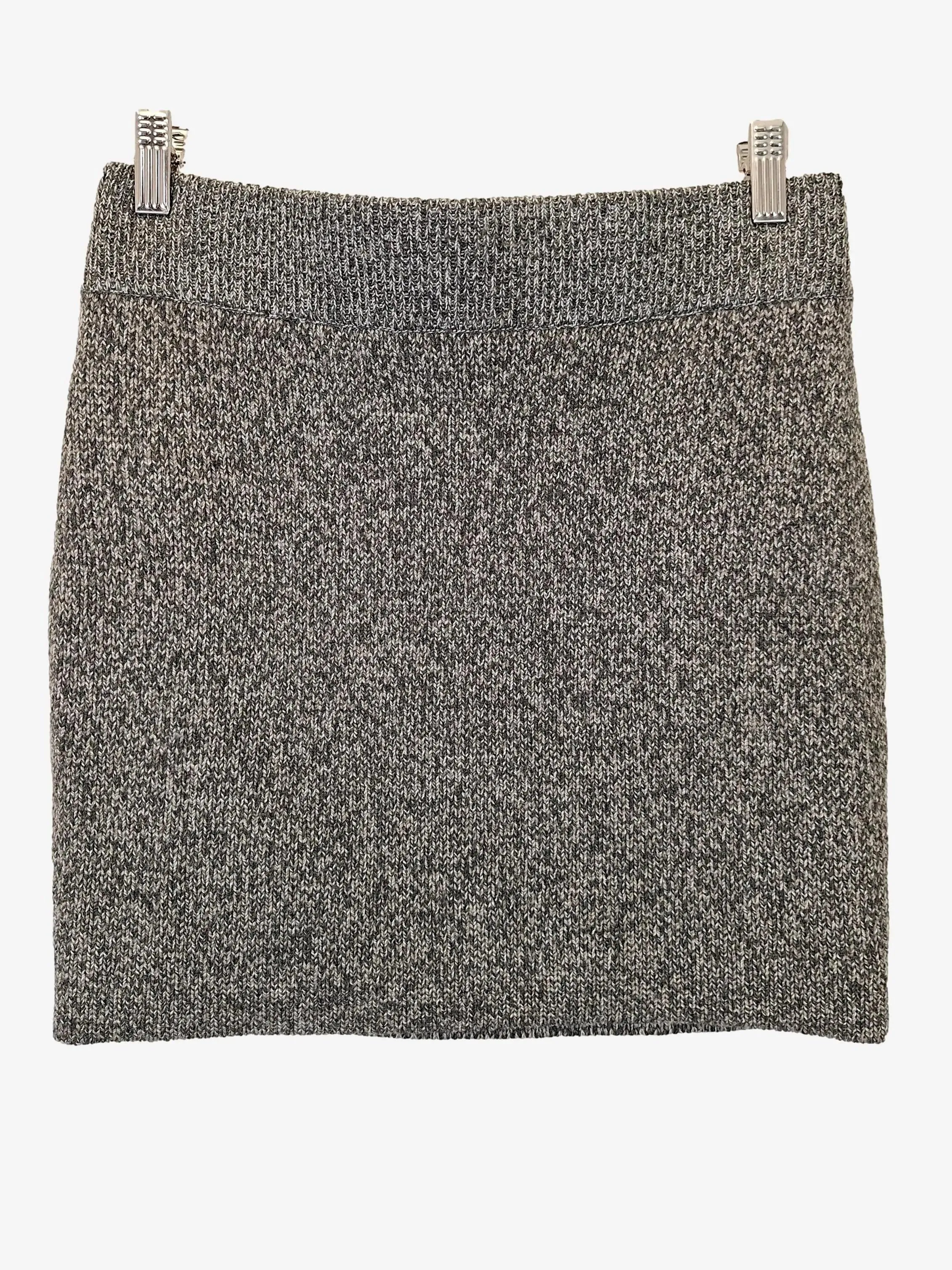 Alexander Wang Stylish Wool Stretch Mini Skirt Size M