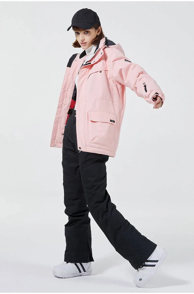 ARCTIC QUEEN Unisex Blizzard Pure Pink Ski Suit