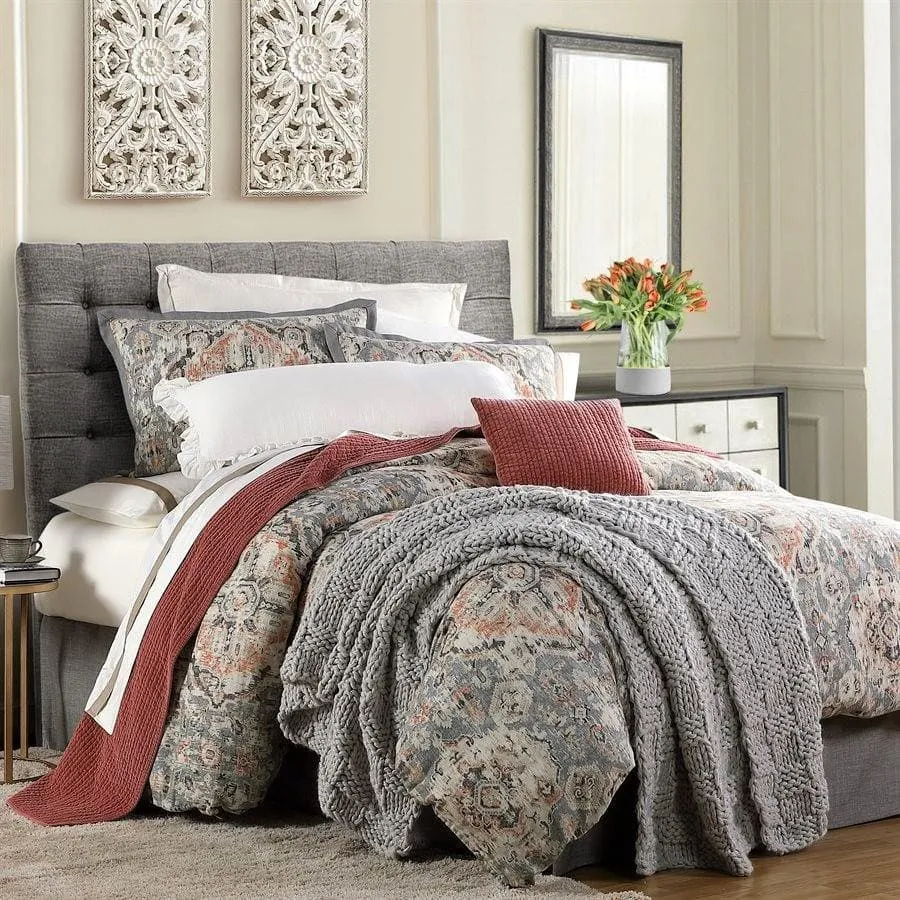 Aspen Taupe Linen Bed Skirt
