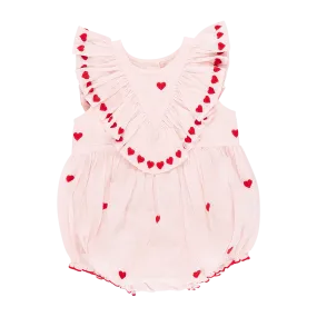 Baby Girls Raphaela Bubble - Confetti Heart Embroidery