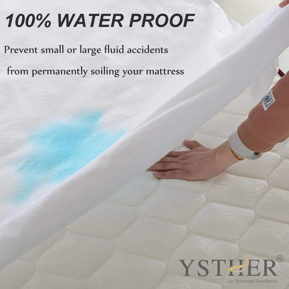 BeautySleep Terry Waterproof Mattress Protector Premium Hypoallergenic Cover