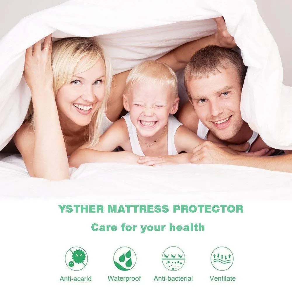 BeautySleep Terry Waterproof Mattress Protector Premium Hypoallergenic Cover
