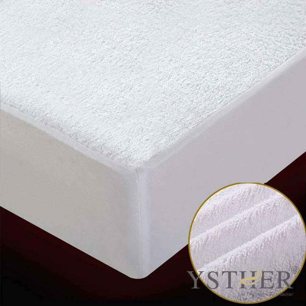 BeautySleep Terry Waterproof Mattress Protector Premium Hypoallergenic Cover