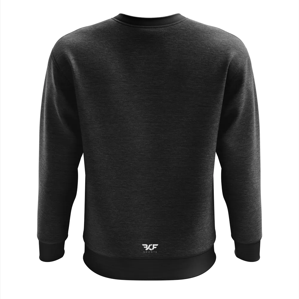 Black Melange: Crewneck Jumper
