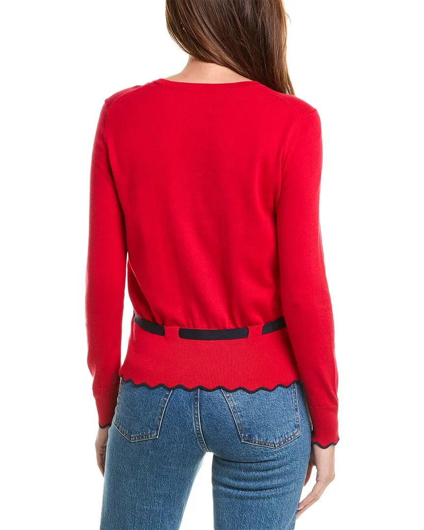 Brooks Brothers Tie Waist Sweater