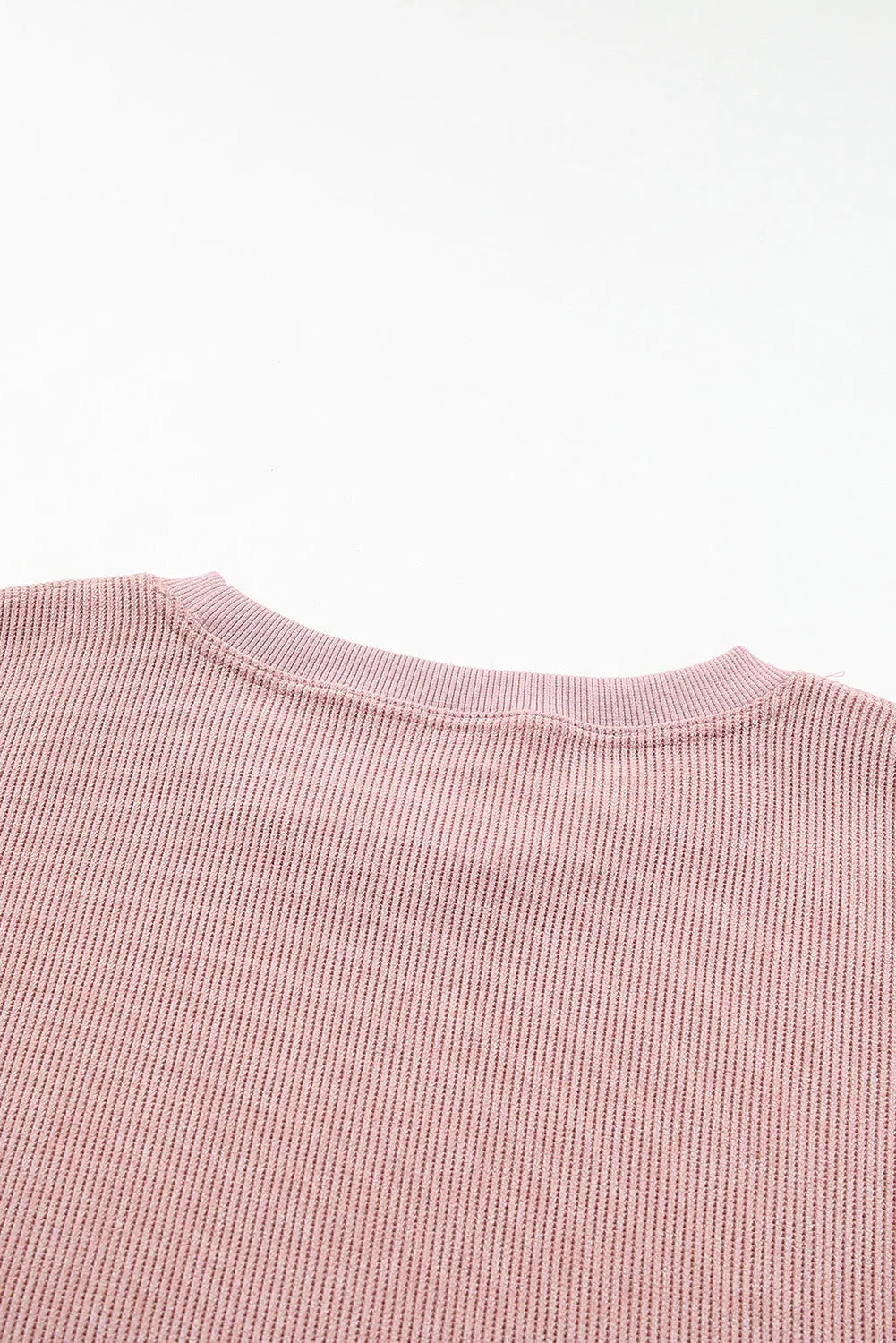 Bull Heart Leopard Print Date Night Crew Neck Knit Sweatshirt