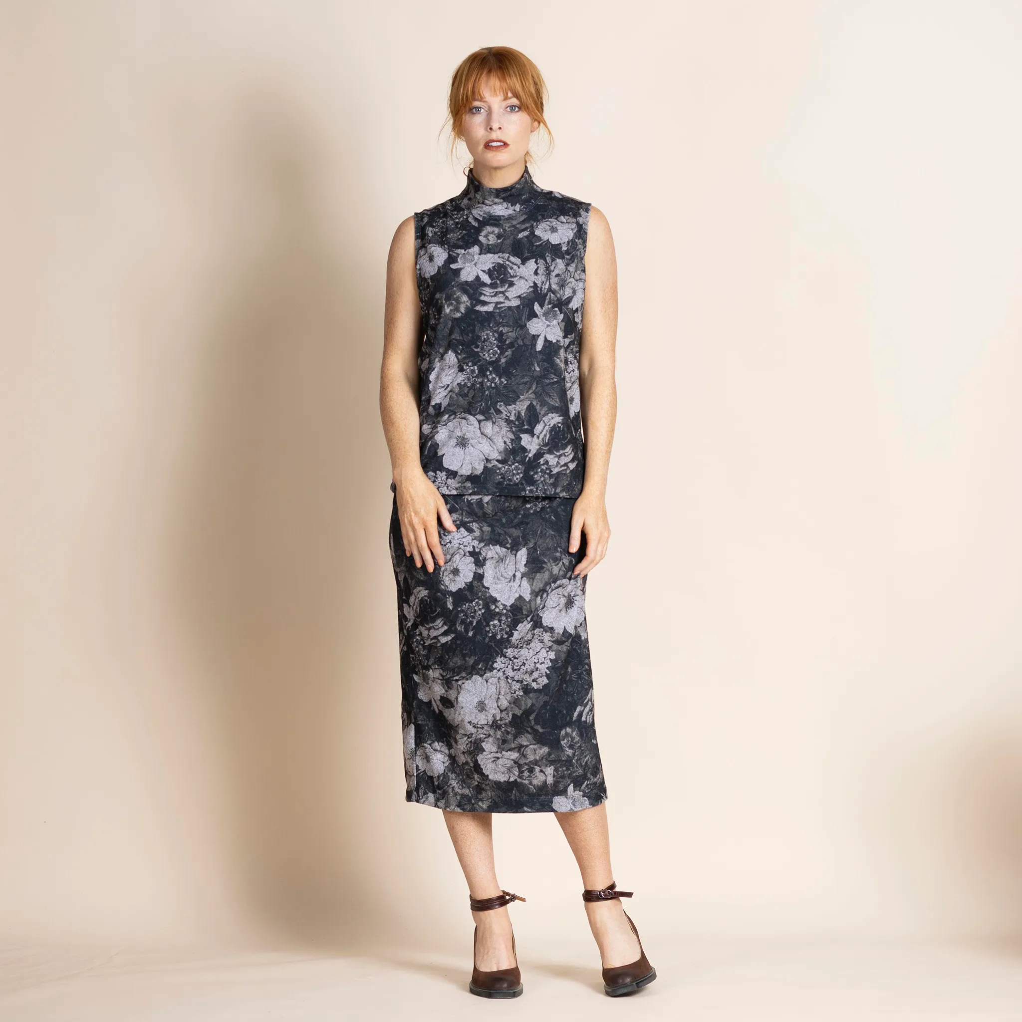 cabbage rose skirt