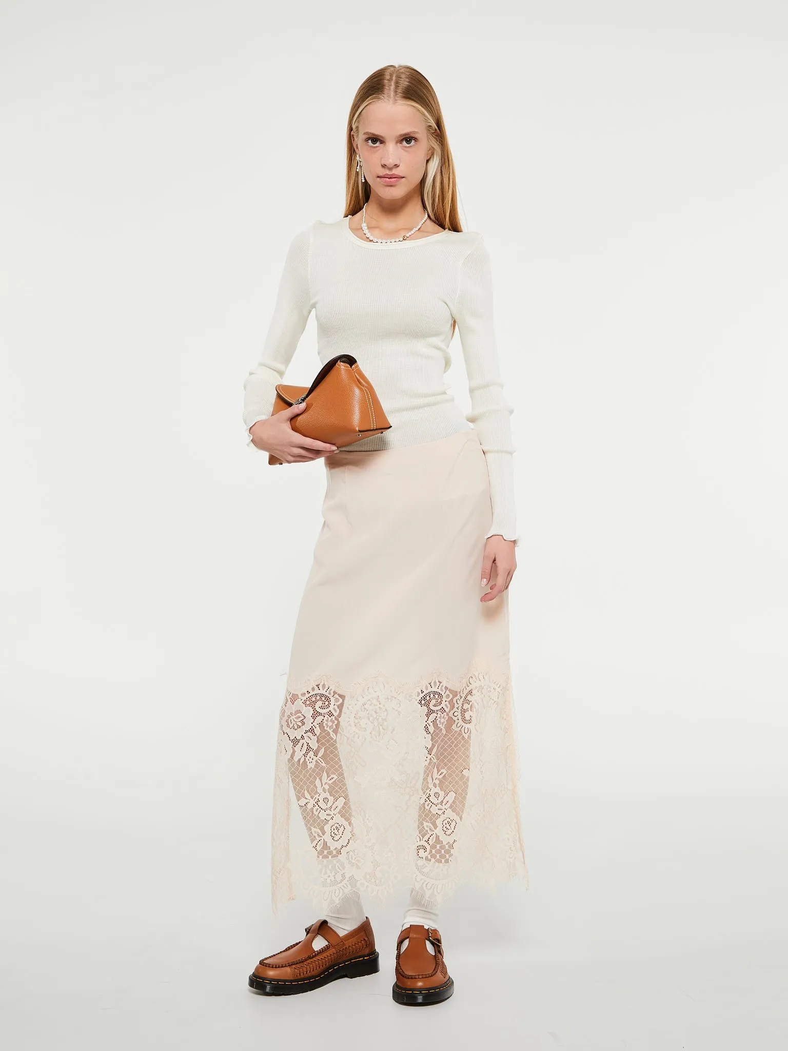 Cheri Skirt in Peach Dust