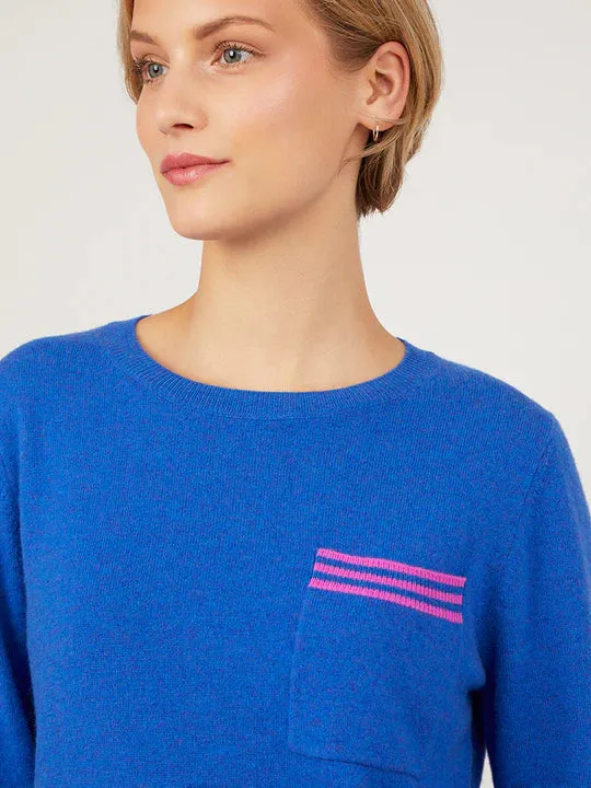 COCOA CASHMERE SACHELLE JUMPER LAGOON