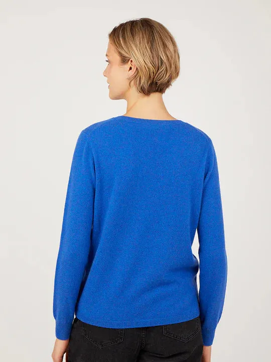 COCOA CASHMERE SACHELLE JUMPER LAGOON