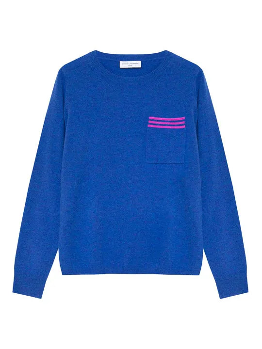 COCOA CASHMERE SACHELLE JUMPER LAGOON