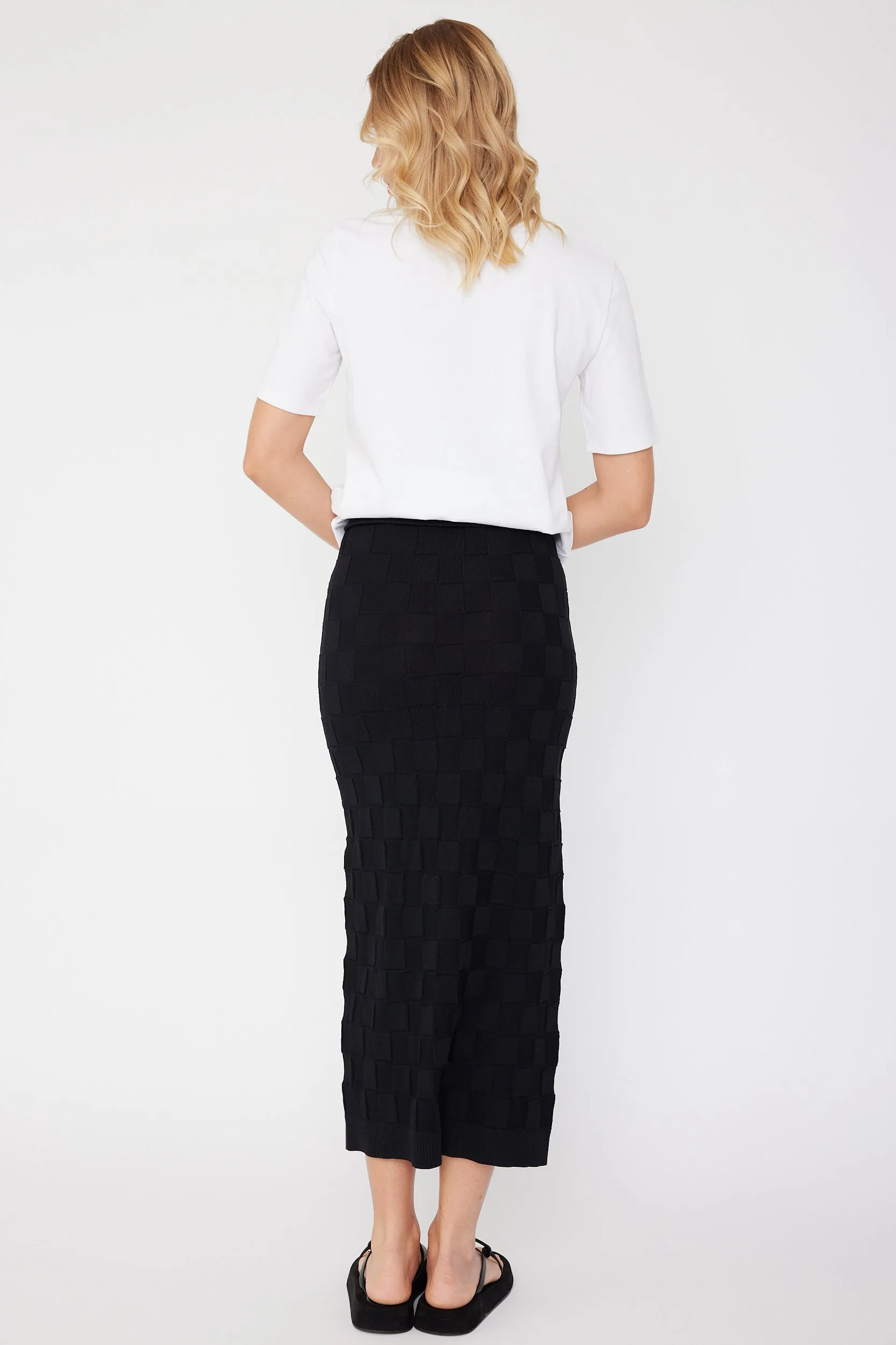 COMO Knit Skirt Black