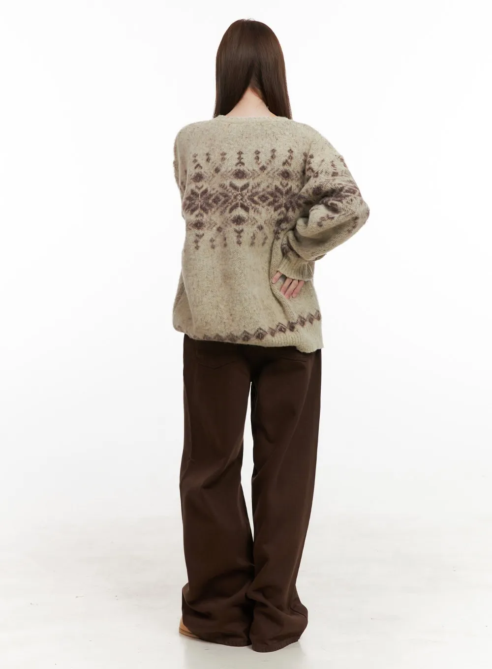 Cozy Wide Leg Cotton Pants OD418