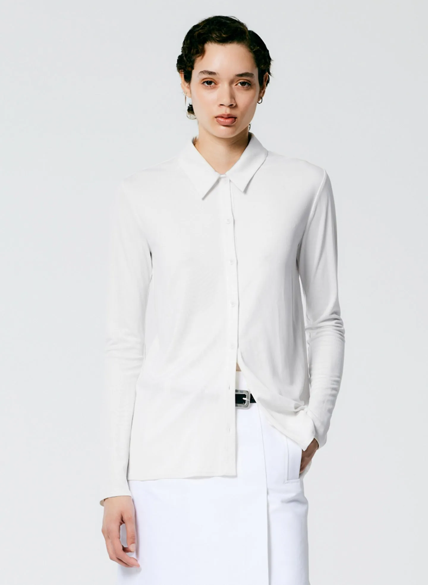 Deeba Cupro Slim Shirt