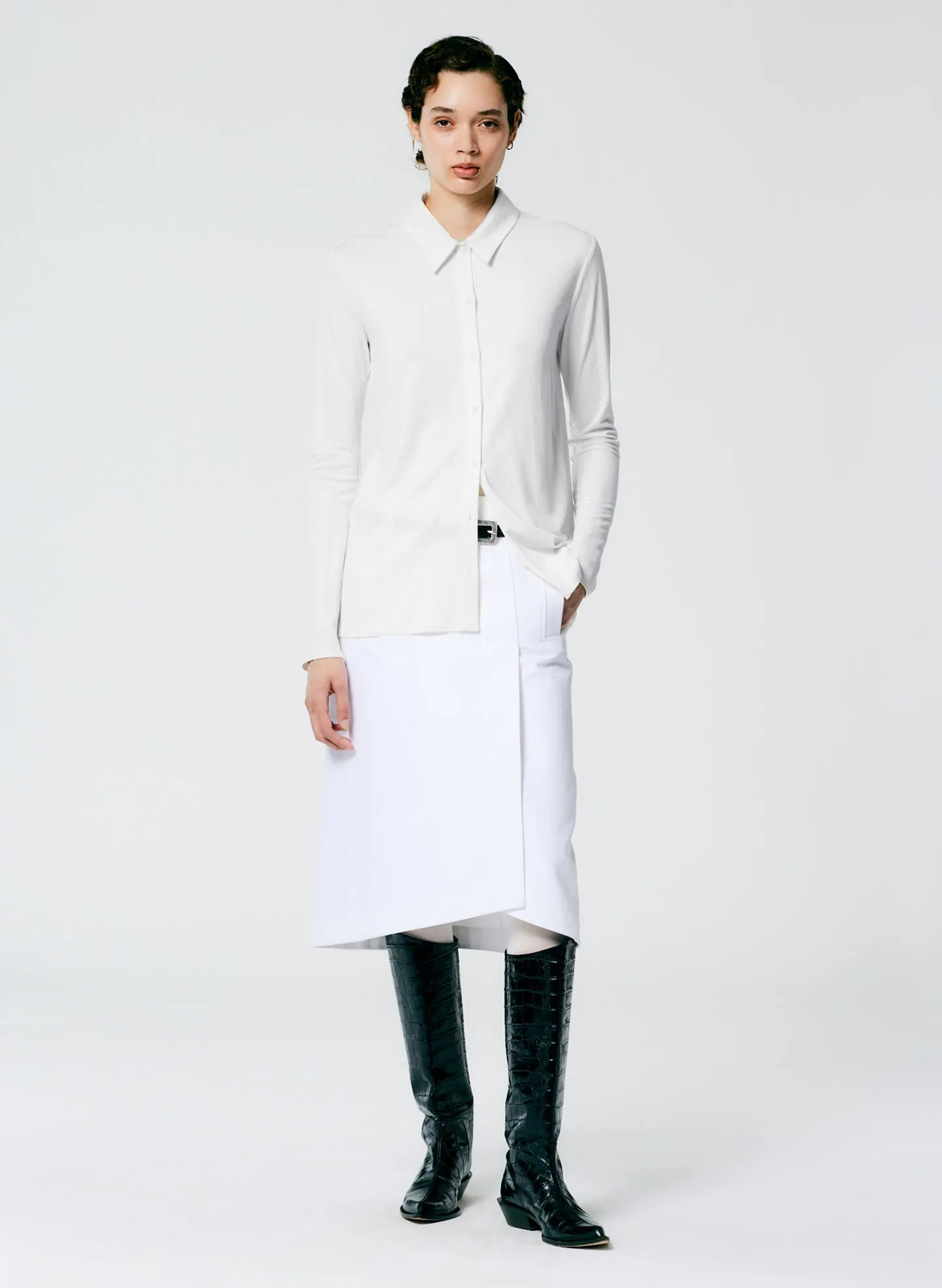 Deeba Cupro Slim Shirt