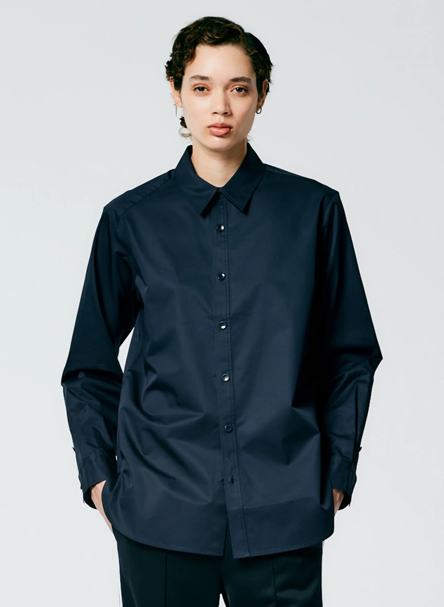 Eco Poplin Shirt With Inseam Vent