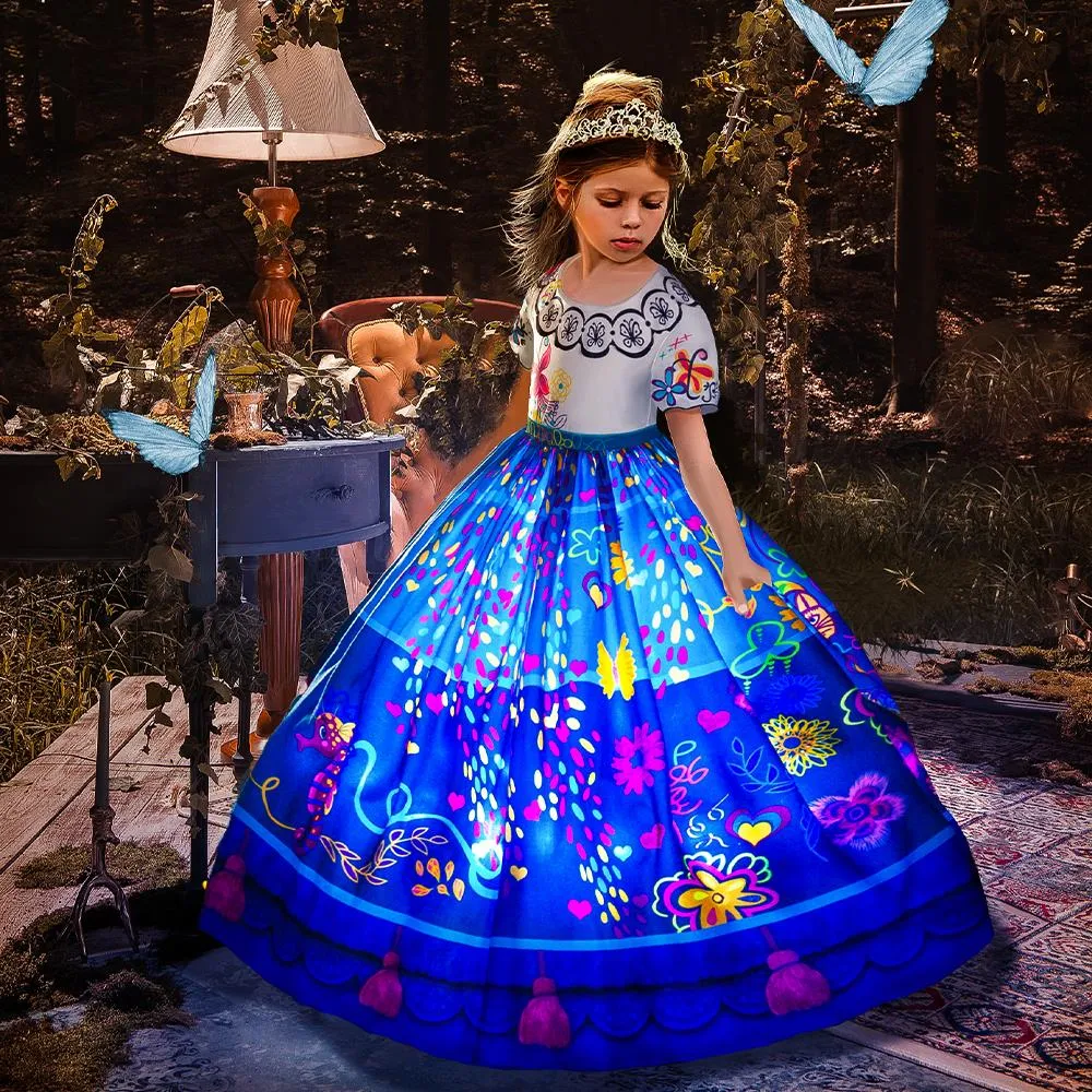 Encanto Mirabel Princess LED Light Up Dress for Girls