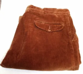 English Country Classics- Vicuna 100% Cotton Whale-Bone Corduroy Trousers- size 36x27