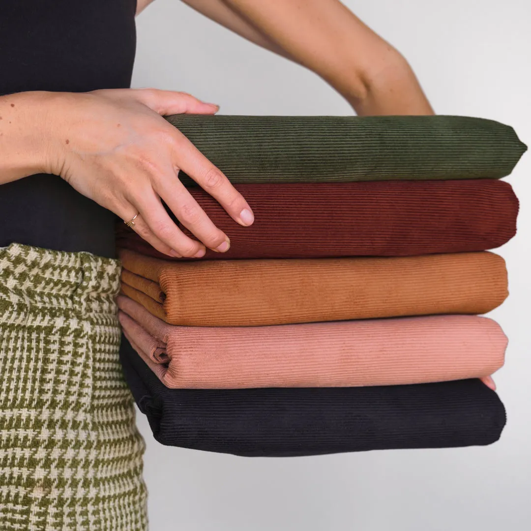 Fine Cotton Corduroy -  Teak