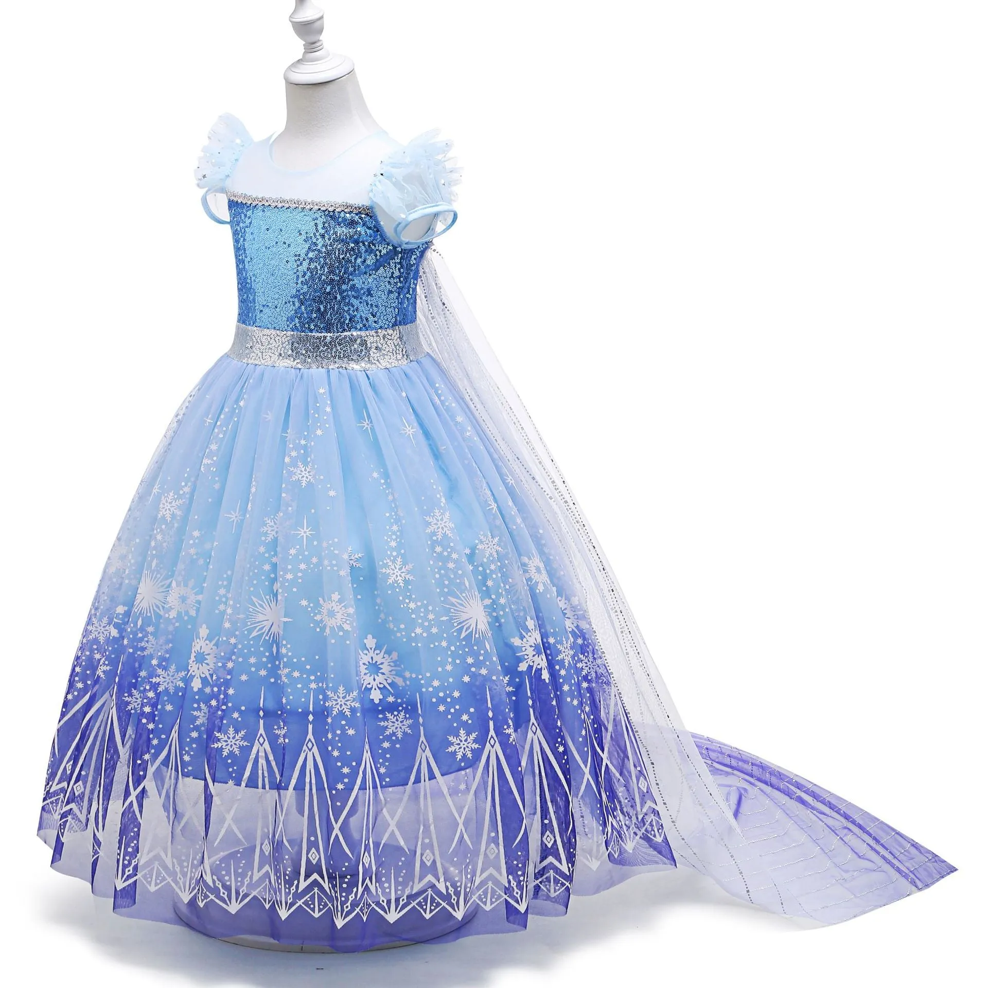 Frozen Princess Elsa LED Light Up Dress for Girls Kids