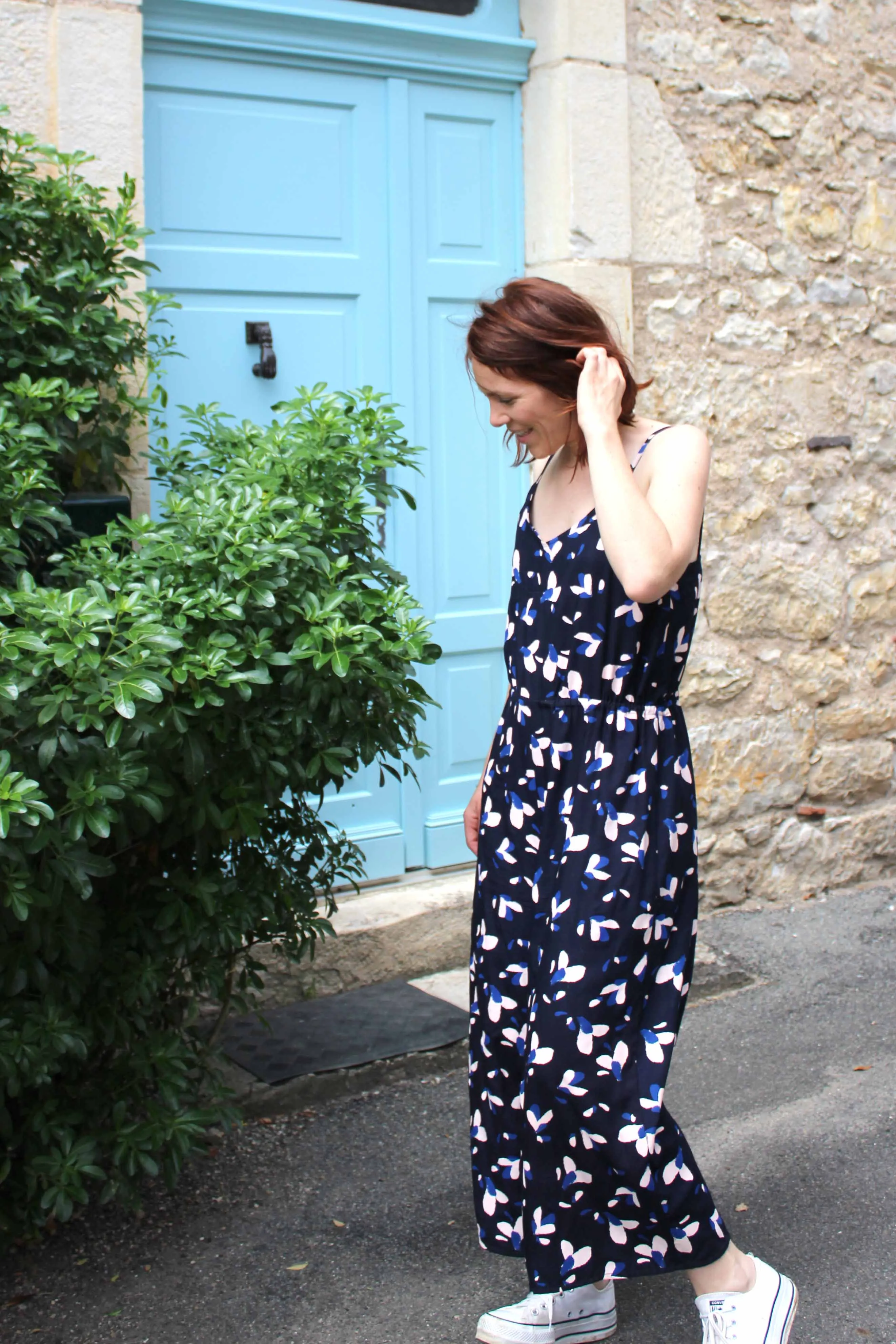 Églantine & Zoé - Petali Navy Blue Viscose Poplin Fabric