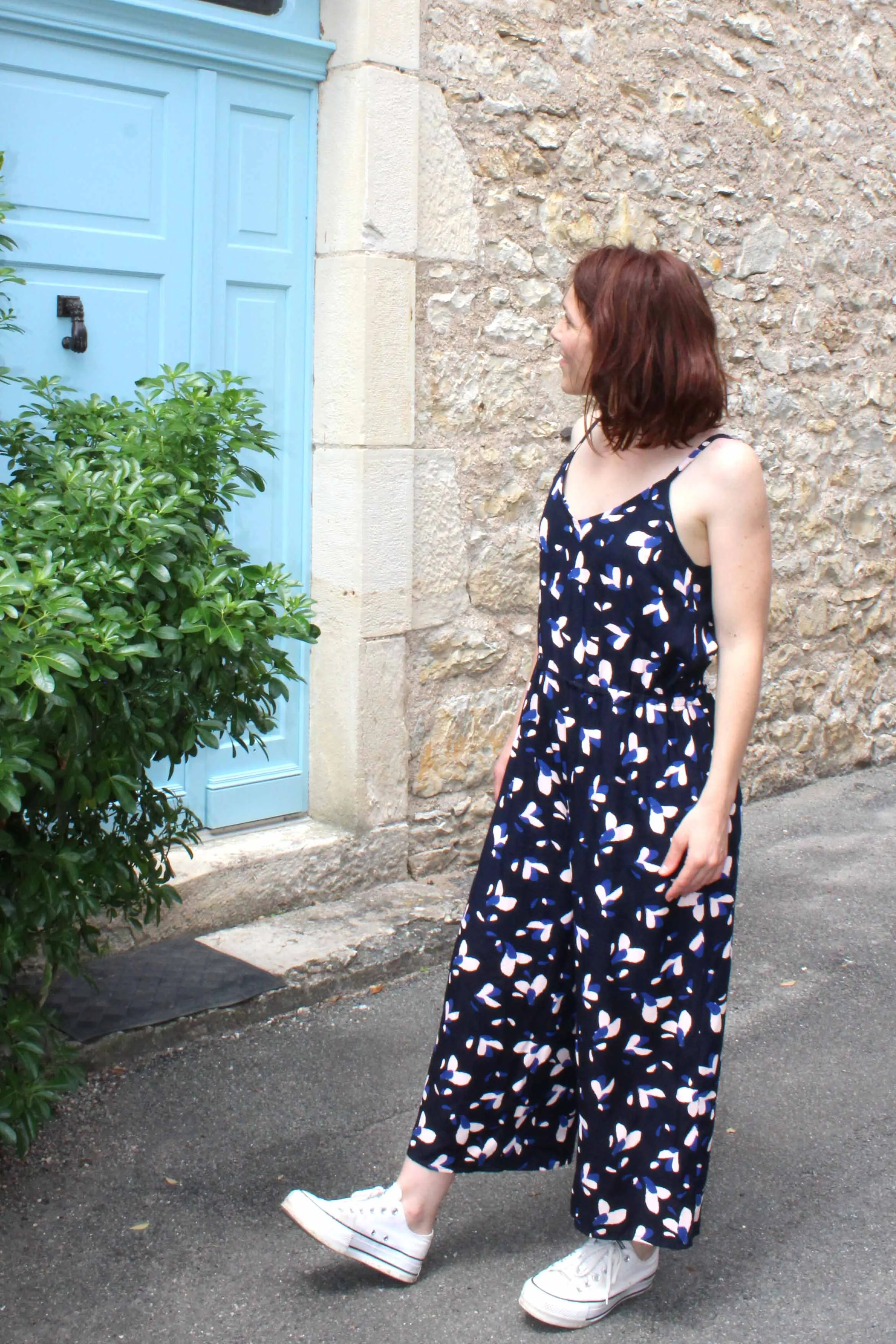 Églantine & Zoé - Petali Navy Blue Viscose Poplin Fabric