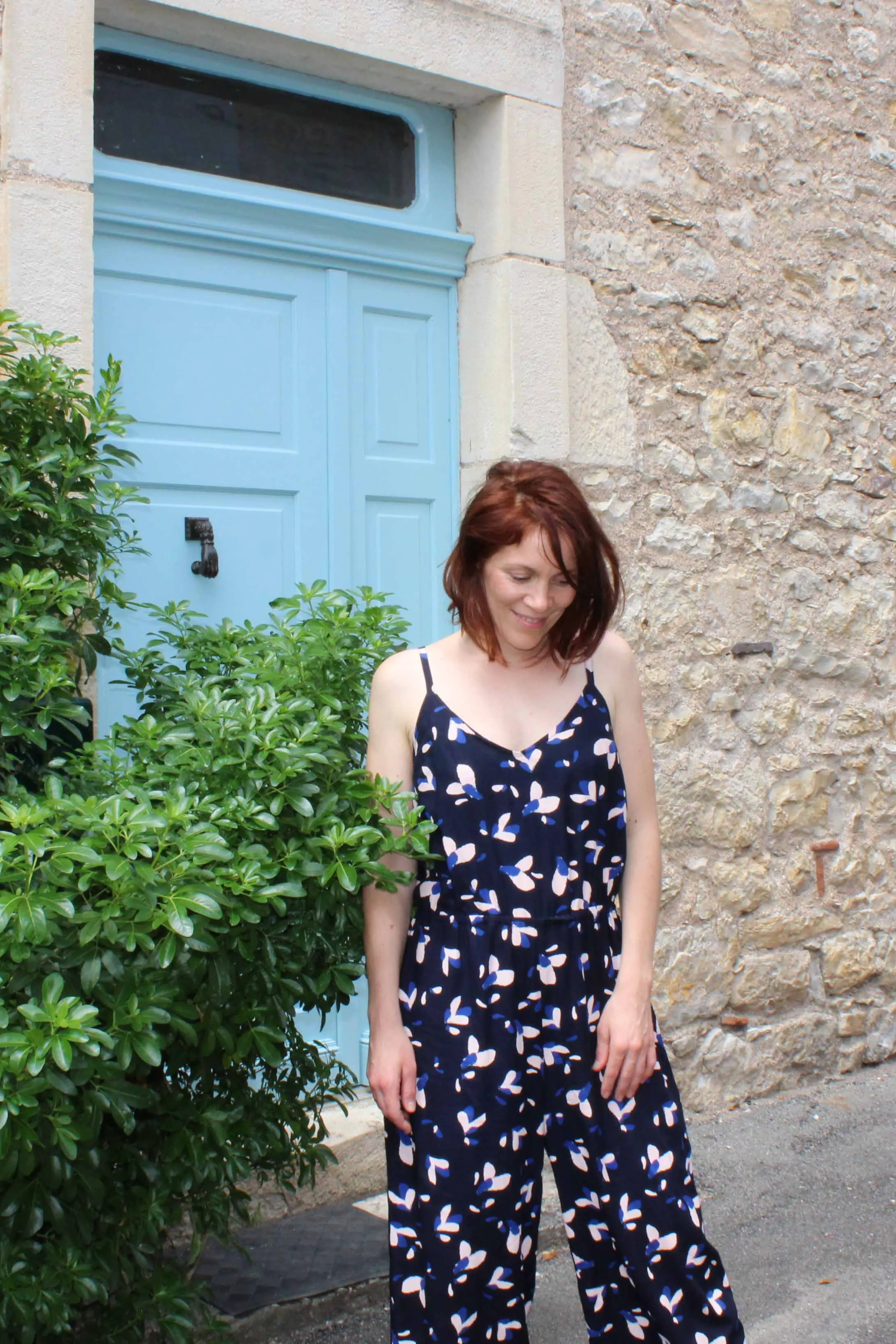 Églantine & Zoé - Petali Navy Blue Viscose Poplin Fabric