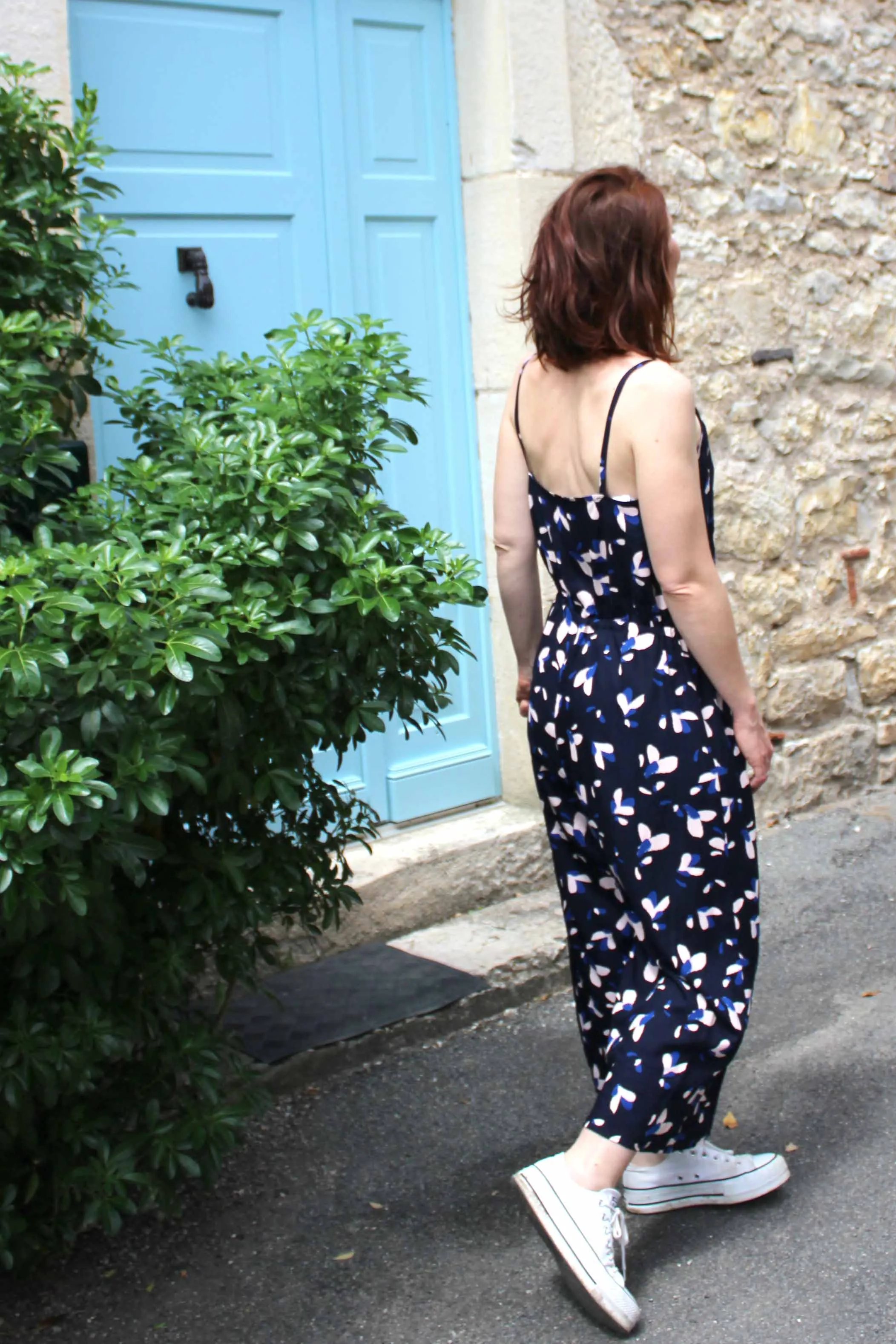Églantine & Zoé - Petali Navy Blue Viscose Poplin Fabric
