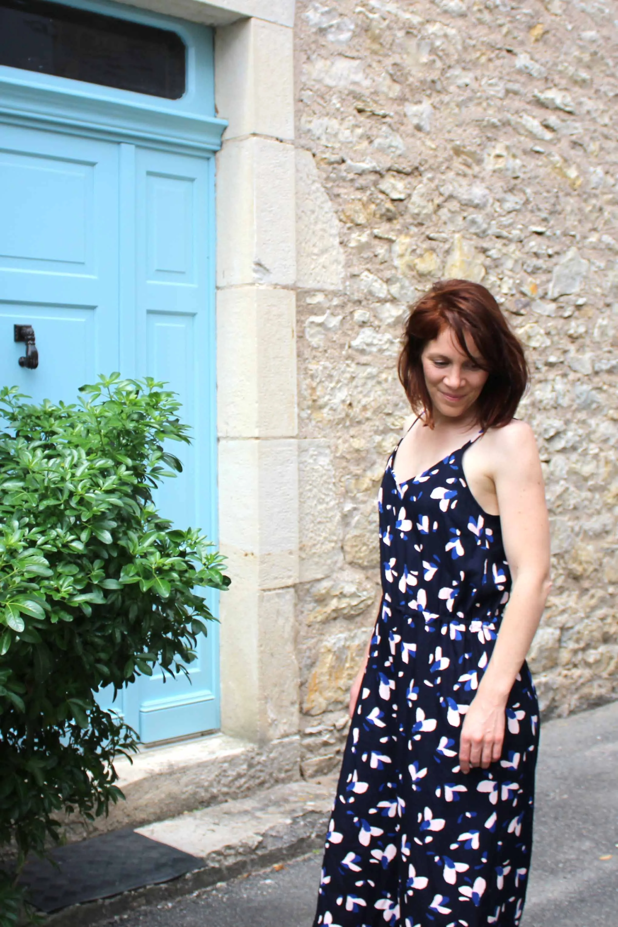 Églantine & Zoé - Petali Navy Blue Viscose Poplin Fabric