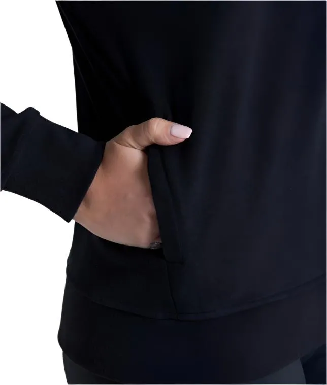 Gym Coffee Womens Jumper Essential Crew Black
