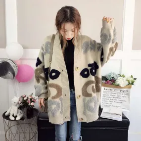 Harajuku Cardigan Knitted Sweater