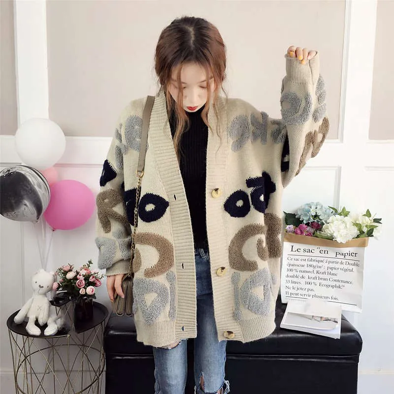 Harajuku Cardigan Knitted Sweater