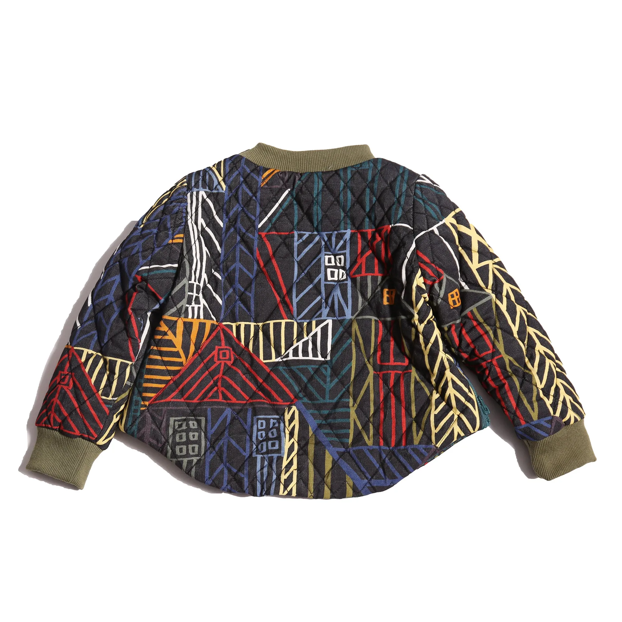 HARLEQUIN PADDED ZIP SWEATSHIRT