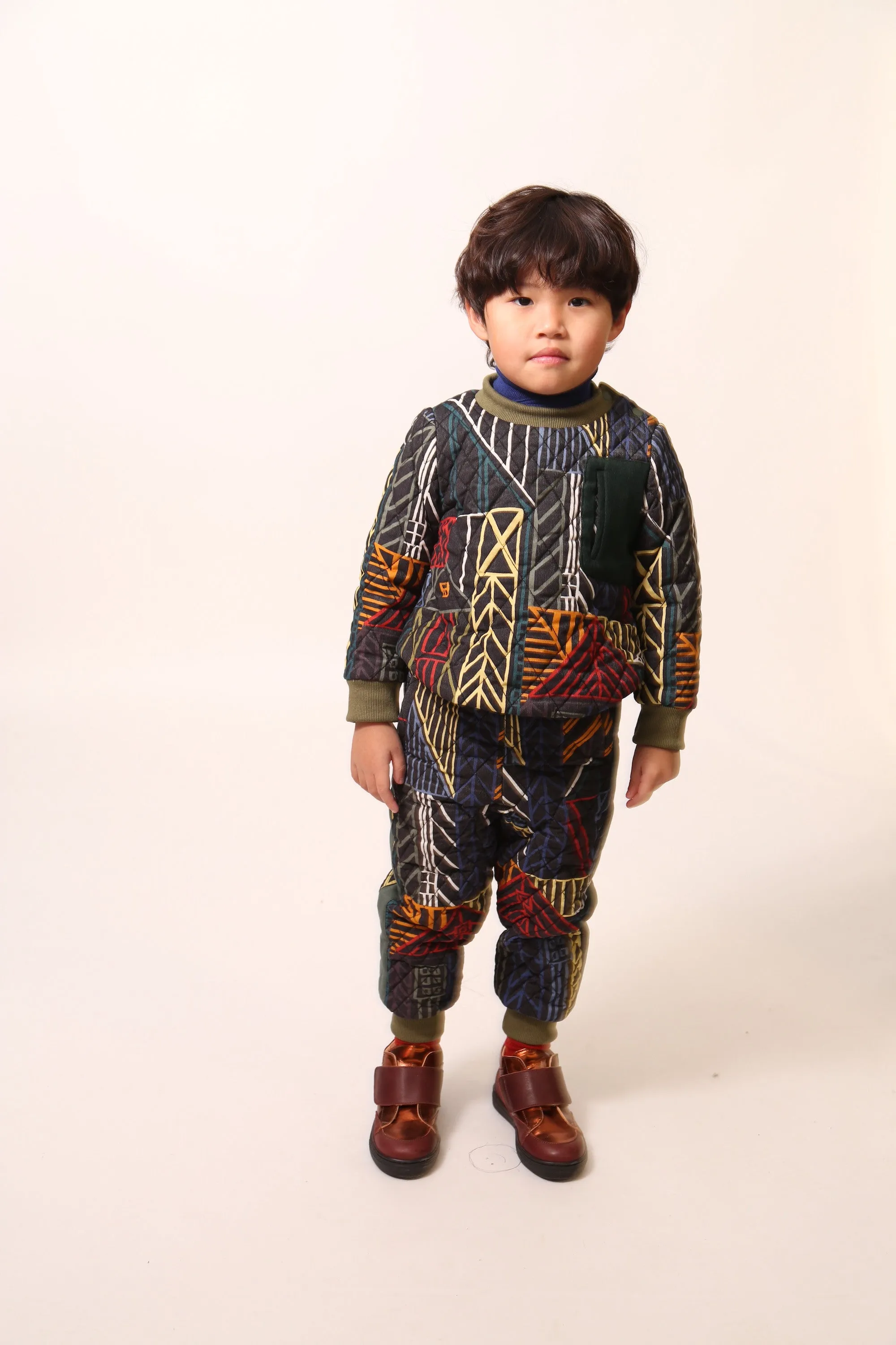 HARLEQUIN PADDED ZIP SWEATSHIRT