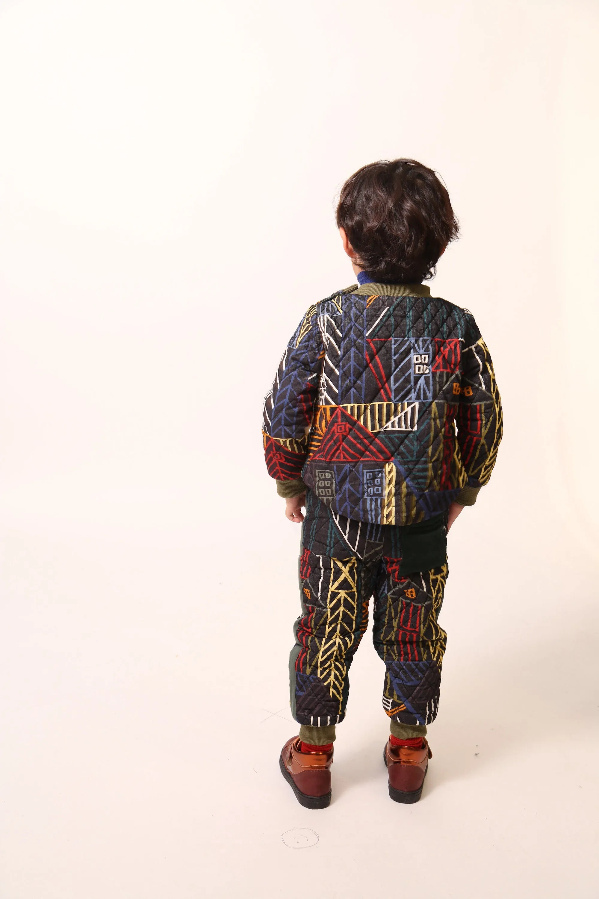 HARLEQUIN PADDED ZIP SWEATSHIRT