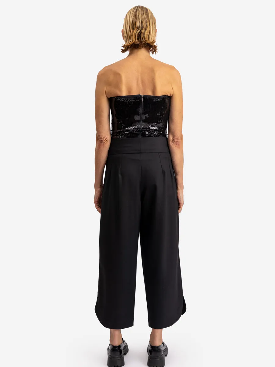 HIGHWASTED CULOTTE "HILKA" IN BLACK