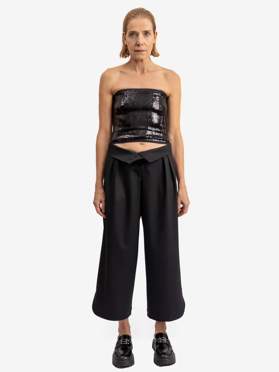 HIGHWASTED CULOTTE "HILKA" IN BLACK