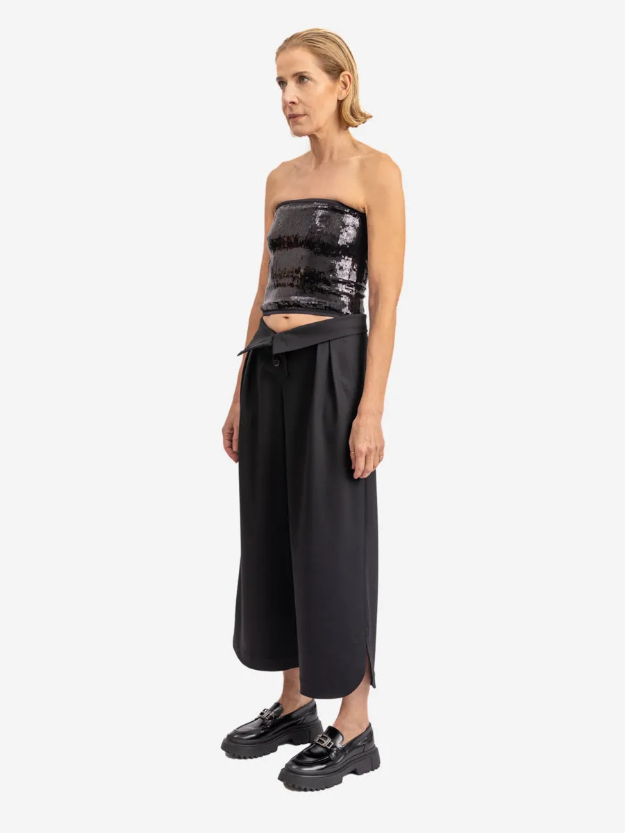 HIGHWASTED CULOTTE "HILKA" IN BLACK