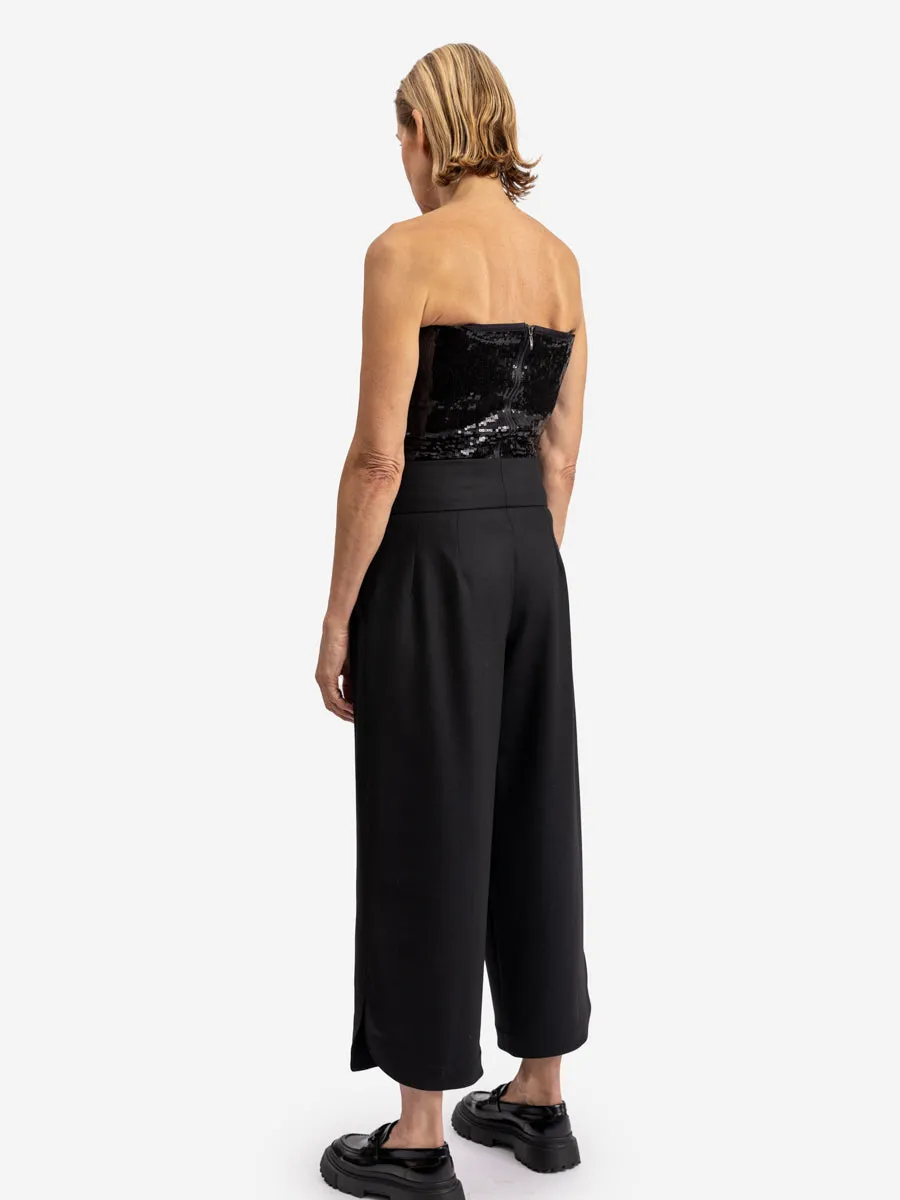 HIGHWASTED CULOTTE "HILKA" IN BLACK