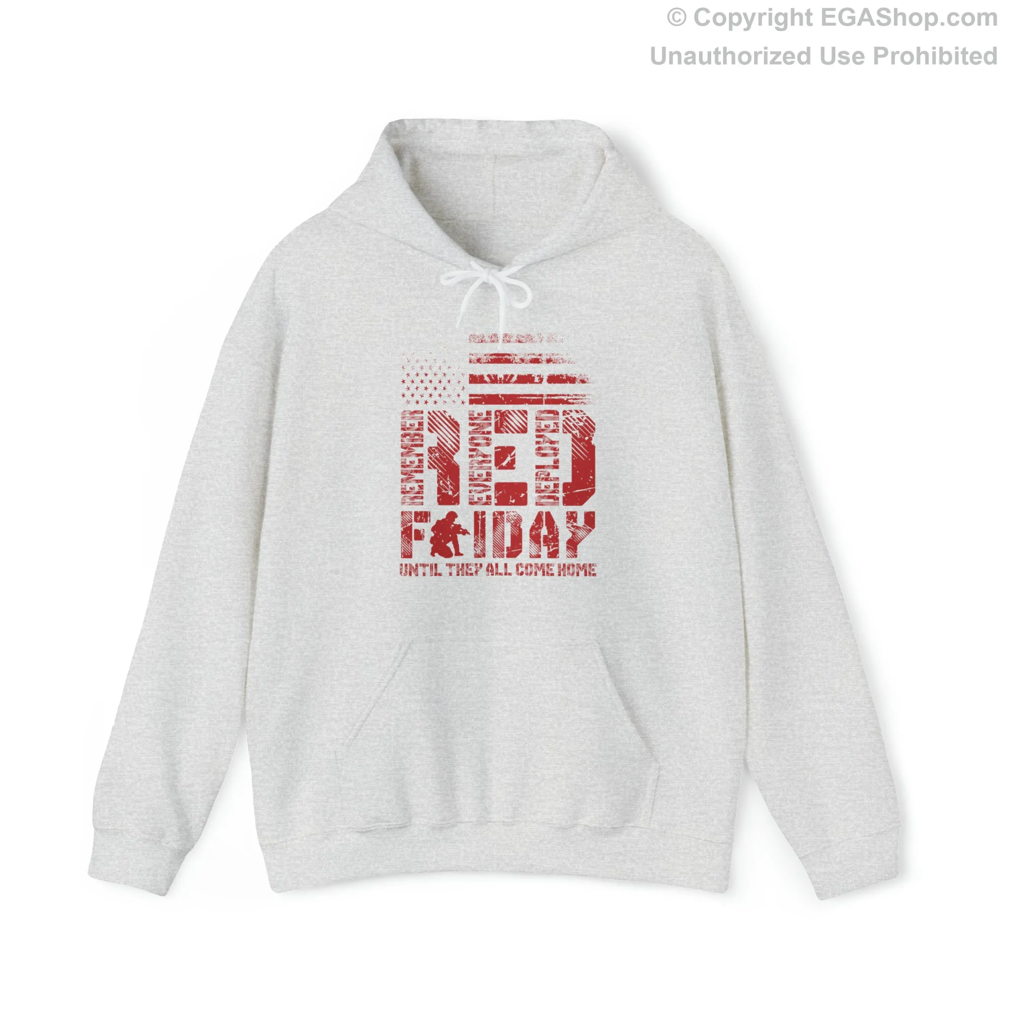 Hoodie: Red Friday with Kneeling Service Member