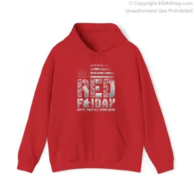 Hoodie: Red Friday with Kneeling Service Member