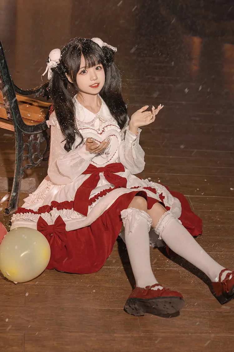 Kawaii Girl Red Lolita Jsk Dress