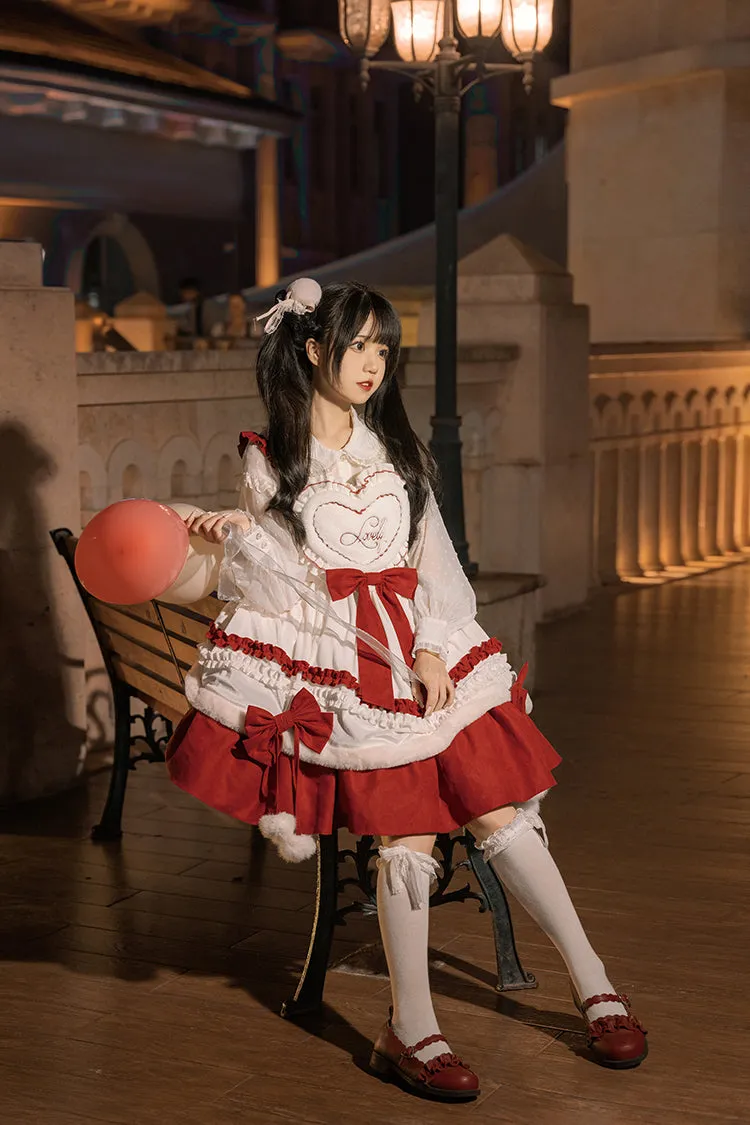 Kawaii Girl Red Lolita Jsk Dress