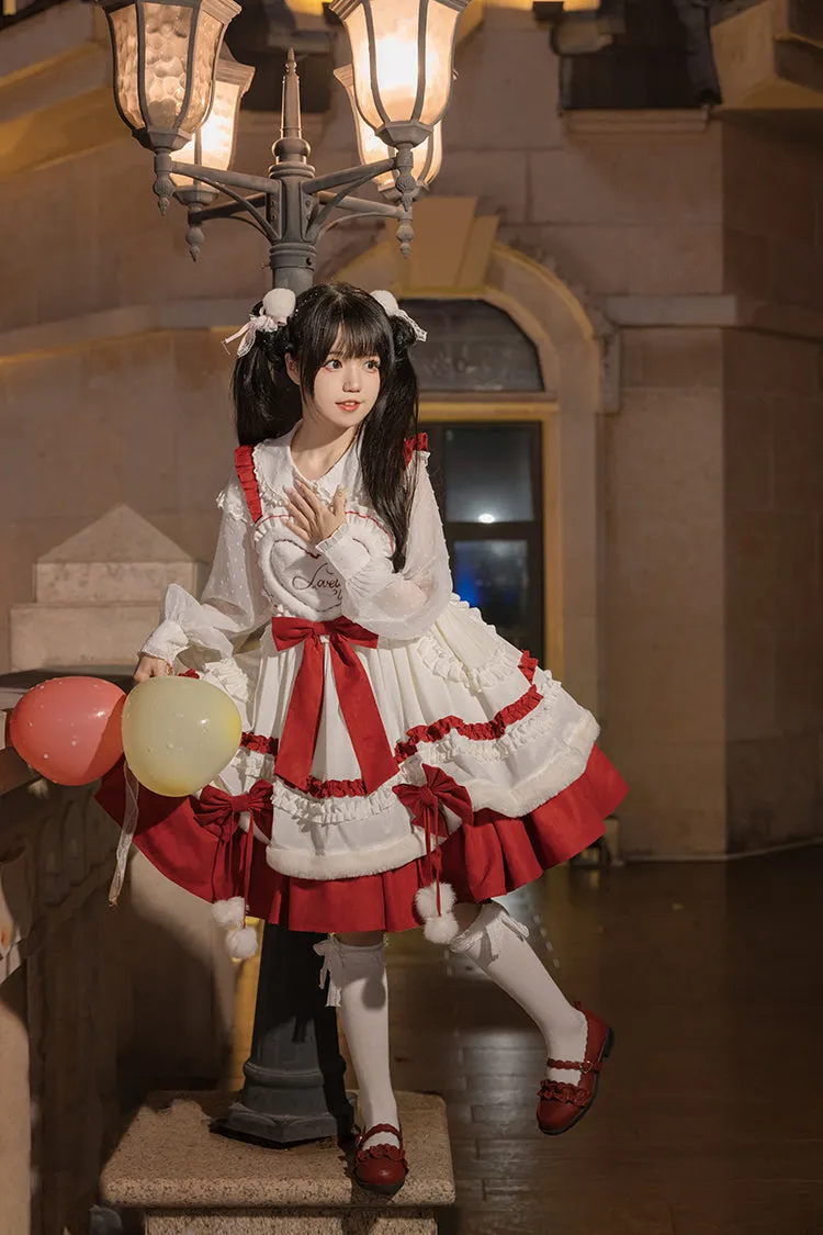 Kawaii Girl Red Lolita Jsk Dress