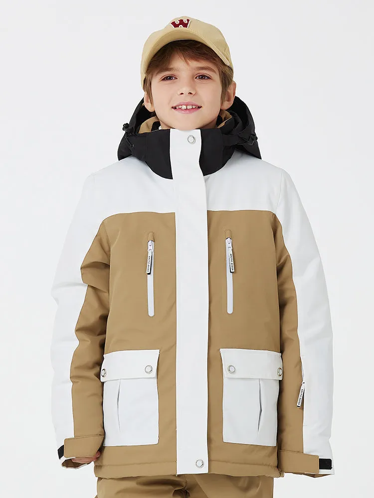Kid's Unisex Mountain Lover Waterproof Snow Jacket