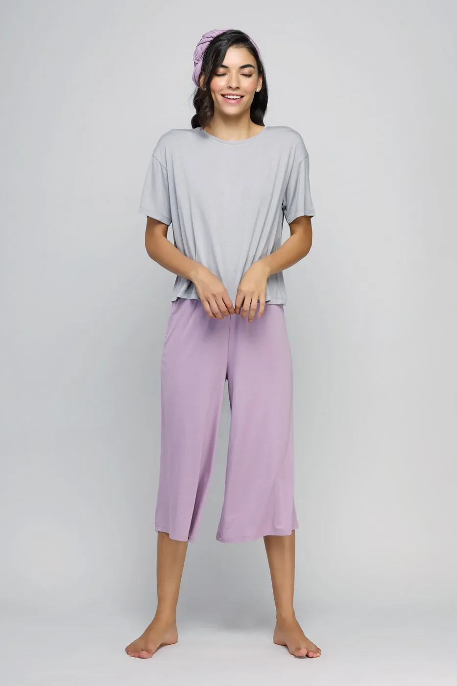 Lavender Culottes Set
